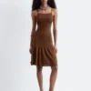 Vestido midi de punto