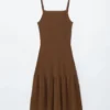 Vestido midi de punto
