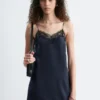 Vestido midi de seda