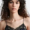 Vestido midi de seda