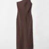 Vestido midi de un solo hombro
