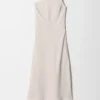 Vestido midi de un solo hombro