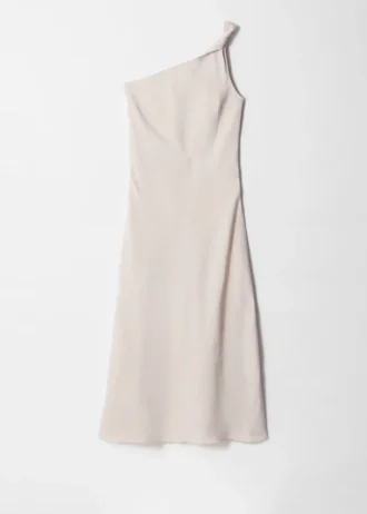 Vestido midi de un solo hombro