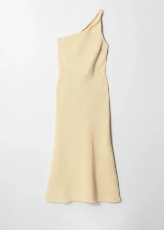 Vestido midi de un solo hombro