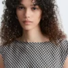 Vestido midi drapeado asimétrico