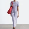 Vestido midi fruncido