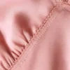 Vestido midi liso con cuello en V