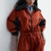 Vestido midi técnico con cordón