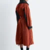 Vestido midi técnico con cordón