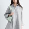 Vestido mini tipo camisa oversize