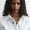 Vestido mini tipo camisa oversize