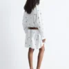 Vestido mini tipo camisa oversize