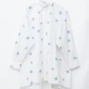 Vestido mini tipo camisa oversize