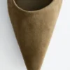 Zapatos de salón de tacón grueso de ante